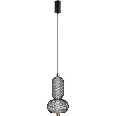 Italux Marco lampa wisząca 1x10 W czarna PND-84283-2-BK