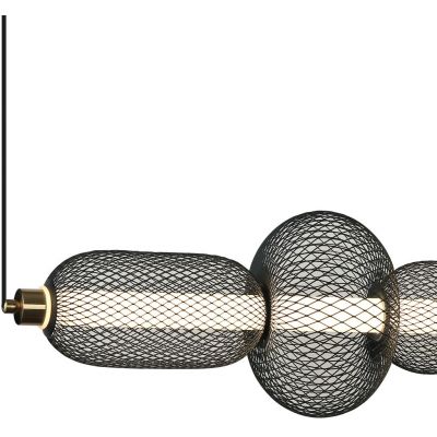 Italux Marco lampa wisząca 1x16 W czarna PND-84283-4-BK