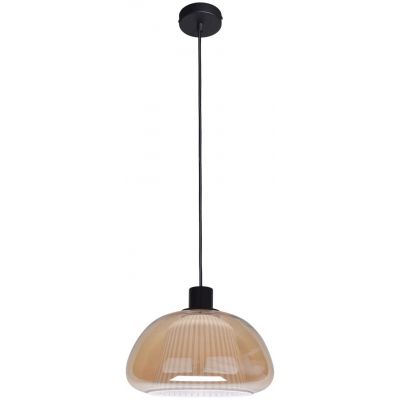 Italux Apiro lampa wisząca 1x7 W bursztynowa PND-84638-BK-AMB