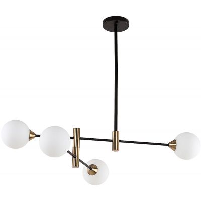 Italux Marino lampa podsufitowa 4x25 W czarna PND-9148-4-OPAL