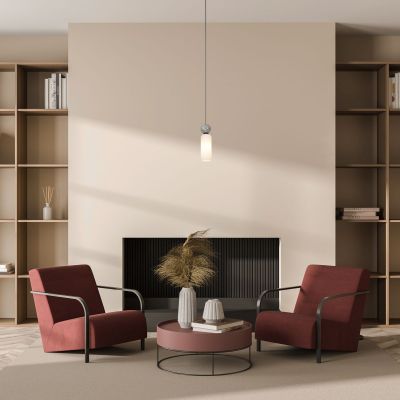 Italux Santos lampa wisząca 1x40 W czarna PND-95331-1-BK