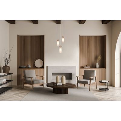 Italux Santos lampa wisząca 3x40 W złota PND-95331-3-BRSS