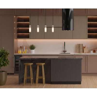 Italux Santos lampa wisząca 4x40 W czarna PND-95331-4-BK