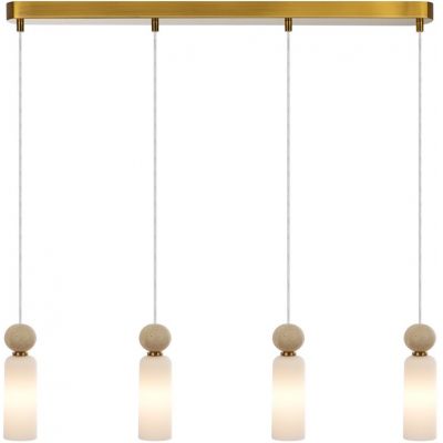 Italux Santos lampa wisząca 4x40 W złota PND-95331-4-BRSS