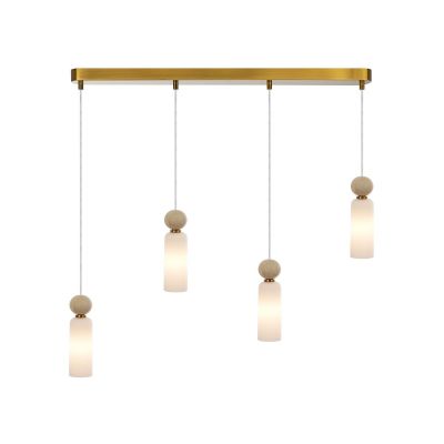 Italux Santos lampa wisząca 4x40 W złota PND-95331-4-BRSS