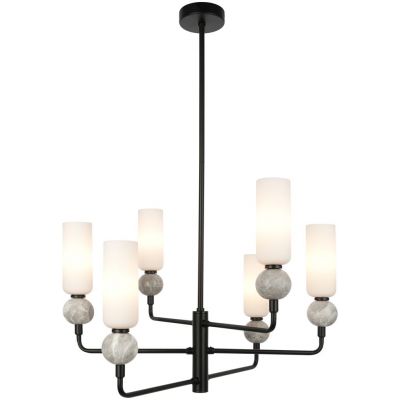 Italux Santos lampa podsufitowa 6x40 W czarna PND-95331-6-BK