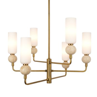 Italux Santos lampa podsufitowa 6x40 W złota PND-95331-6-BRSS