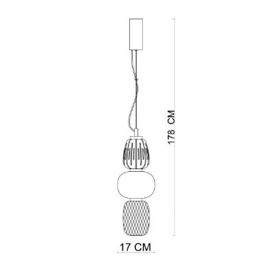 Italux Ersi lampa wisząca 2x28 W chrom PND-98374-28W-CH