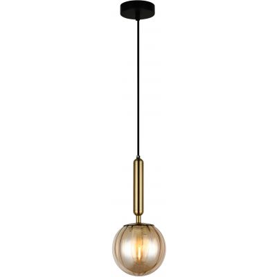 Italux Ravena lampa wisząca 1x5 W mosiądz PND-2324-1 BRO+AMB