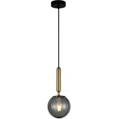 Italux Ravena lampa wisząca 1x5 W przydymiona PND-2324-1 BRO+SG