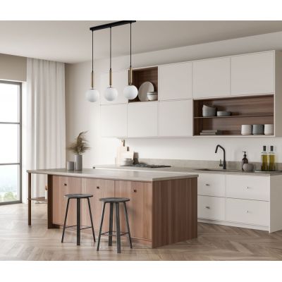 Italux Ravena lampa wisząca 3x10 W biała PND-2324-3L GD+OPA