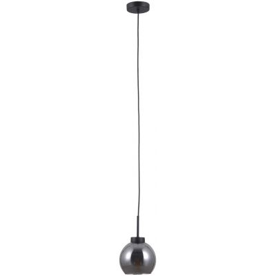 Italux Poggi lampa wisząca 1x40 W czarny mat-przydymiony PND-28028-1B