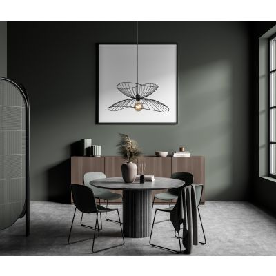 Italux Galia lampa wisząca 1x40 W czarna PND-34429-1-BK