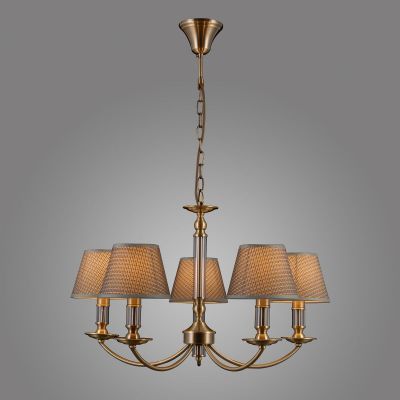 Italux Zanobi lampa wisząca 5x40 W brąz antyczny PND-43272-5