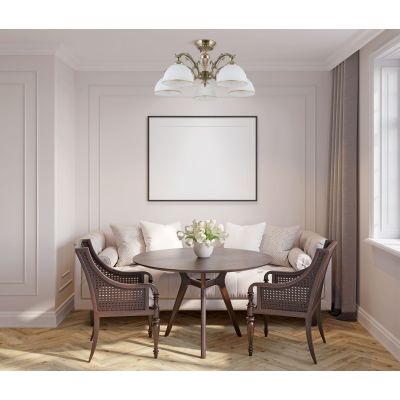 Italux Feneza lampa podsufitowa 5x40 W brązowa PND-5122-5