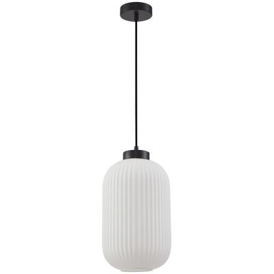 Italux Lindo lampa wisząca 1x40 W biała-czarna PND-52636-1-BK