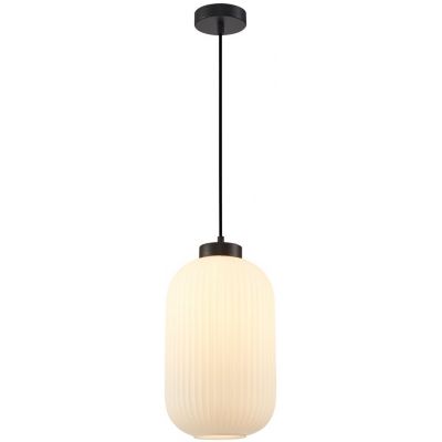 Italux Lindo lampa wisząca 1x40 W biała-czarna PND-52636-1-BK