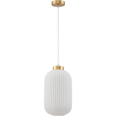 Italux Lindo lampa wisząca 1x40 W biała-złota PND-52636-1-GD