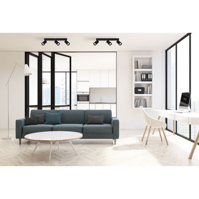 Italux Nesto lampa podsufitowa 3x10 W czarna SPL-23436-3-BK