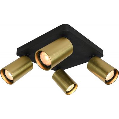 Italux Nesto lampa podsufitowa 4x10 W mosiądz SPL-23436-4S-BK-BRSS