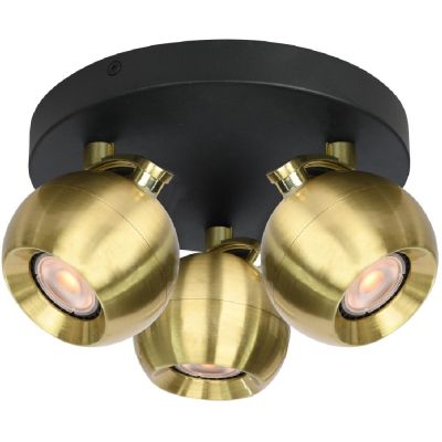 Italux Lafin lampa podsufitowa 3x10 W złota SPL-45379-3-BK-BRSS