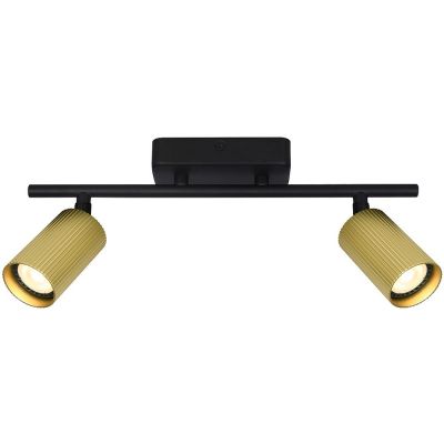 Italux Tris lampa podsufitowa 2x10 W złota SPL-46829-2-BK-GD