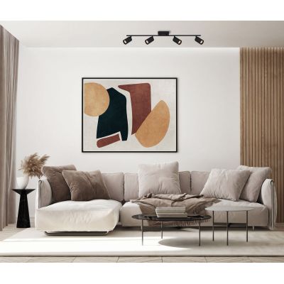 Italux Tris lampa podsufitowa 4x10 W czarna SPL-46829-4-BK