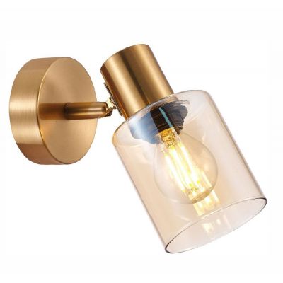 Italux Santia kinkiet 1x40 W mosiądz SPL-65342-1-BRO-AMB