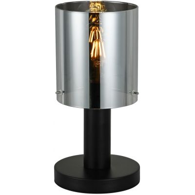 Italux Sardo lampa stojąca 1x40 W czarna-przydymiona TB-5581-1-BK+SG