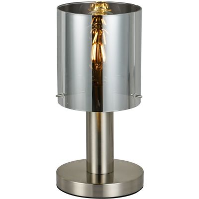 Italux Sardo lampa stołowa 1x40 W przydymiona-nikiel TB-5581-1-SC+SG
