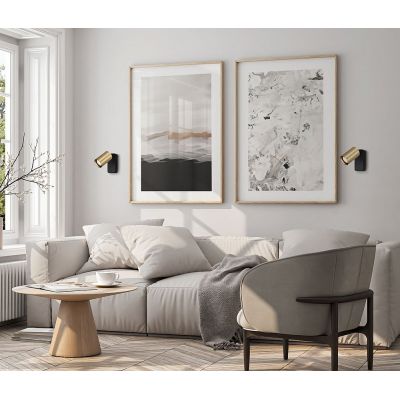 Italux Nesto kinkiet 1x10 W złoty WL-23436-1-BK-GD