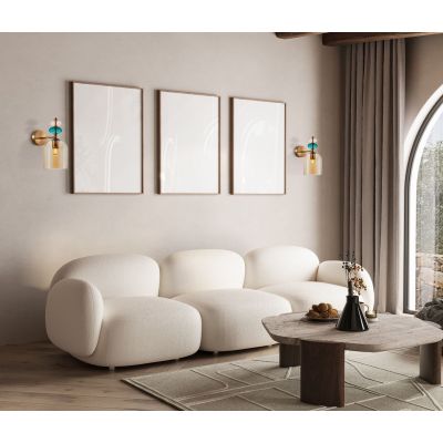 Italux Busco kinkiet 1x40 W złoty WL-30263-1B-BRO-AMB