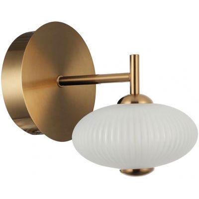 Italux Nico kinkiet 1x5 W biały/złoty WL-8545-1-BK-GD