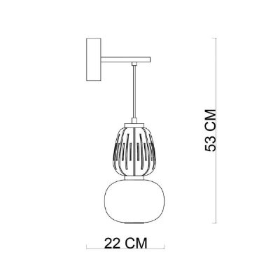 Italux Ersi kinkiet 1x18 W złoty WL-98374-18W-GD