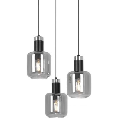 Kaja Denis lampa wisząca 3x15 W czarna-grafitowa K-5262