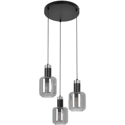 Kaja Denis lampa wisząca 3x15 W czarna-grafitowa K-5262