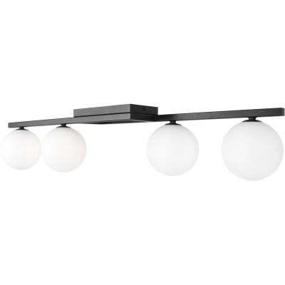 Kaja Korfu lampa podsufitowa 4x10 W biała-czarna K-5460