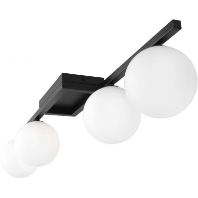 Kaja Korfu lampa podsufitowa 4x10 W biała-czarna K-5460