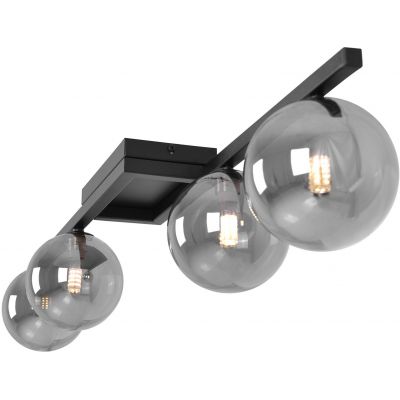 Kaja Paxi lampa podsufitowa 4x10 W czarna-grafitowa K-5465