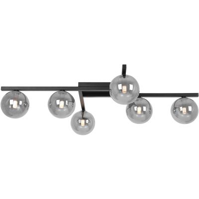 Kaja Paxi lampa podsufitowa 6x10 W czarna-grafitowa K-5466