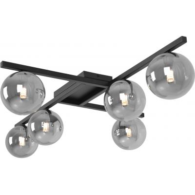 Kaja Paxi lampa podsufitowa 6x10 W czarna-grafitowa K-5466