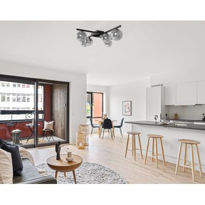 Kaja Paxi lampa podsufitowa 6x10 W czarna-grafitowa K-5466