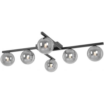 Kaja Paxi lampa podsufitowa 6x10 W czarna-grafitowa K-5466