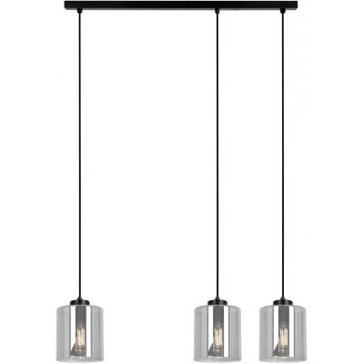 Kaja Miri lampa wisząca 3x15 W czarna-grafitowa K-5575