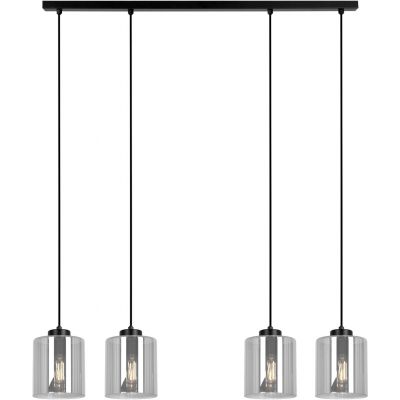 Kaja Miri lampa wisząca 4x15 W czarna-grafitowa K-5576