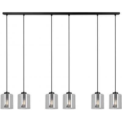 Kaja Miri lampa wisząca 6x15 W czarna-grafitowa K-5577