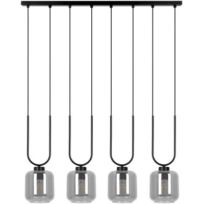 Kaja Bono lampa wisząca 4x15 W czarna-grafitowa K-5587