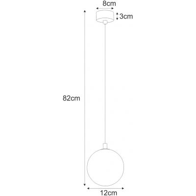 Kaja Galaxy lampa wisząca 1x10 W czarna-złota-bursztynowa K-5560