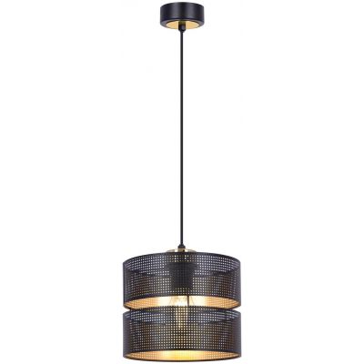 Kaja Malavi lampa wisząca 1x15 W czarna-złota K-5500