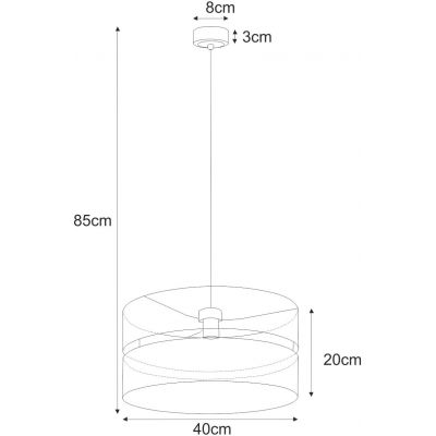 Kaja Malavi lampa wisząca 1x15 W czarna-złota K-5501